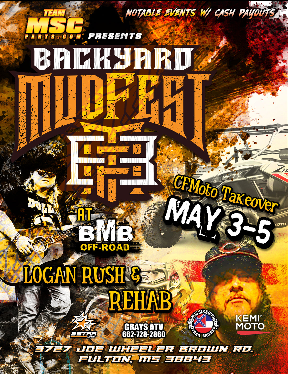 Backyard Mud Fest CFMoto Takeover at BMB Off Road Park
